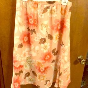 Pink flower skirt